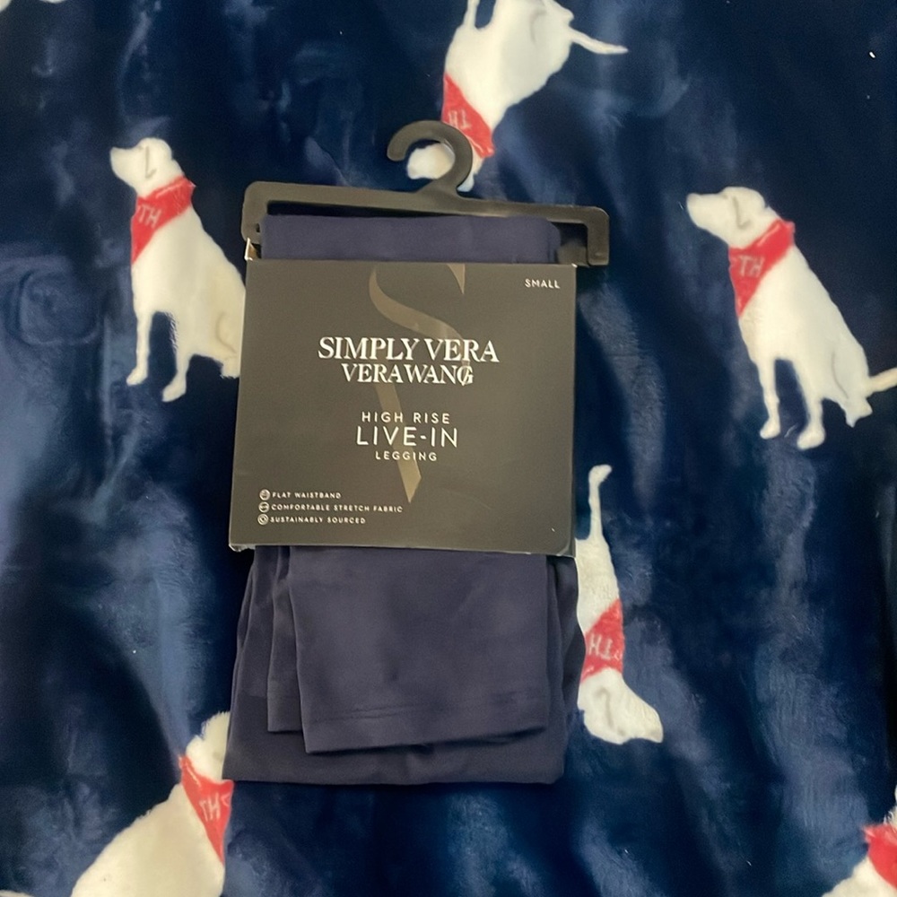 Navy blue high rise leggings